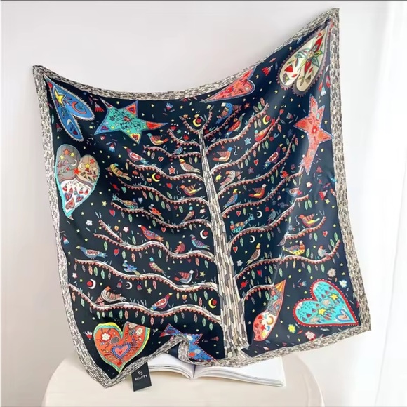 Colorful Patterned Scarf - Picture 1 of 5